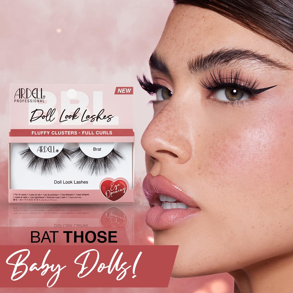 Ardell Doll Look Lashes, Brat Style - Fluffy Doll Eyelashes with Full Curls, Eye-Opening Doll Eye Lashes Strip, 1 Pack Beauty & Personal Care Ardell