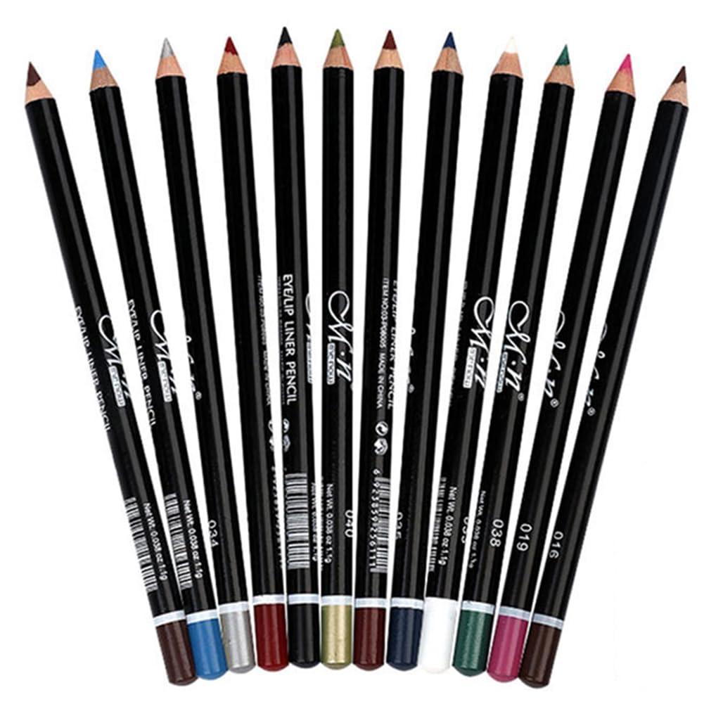 DC-BEAUTIFUL 12Pcs Lot Set 12 Colors Eyeliner Pencil Waterproof Eyebrow Pencil Cosmetics Beauty & Personal Care DC-BEAUTIFUL