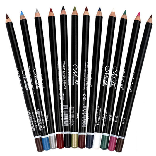 DC-BEAUTIFUL 12Pcs Lot Set 12 Colors Eyeliner Pencil Waterproof Eyebrow Pencil Cosmetics Beauty & Personal Care DC-BEAUTIFUL