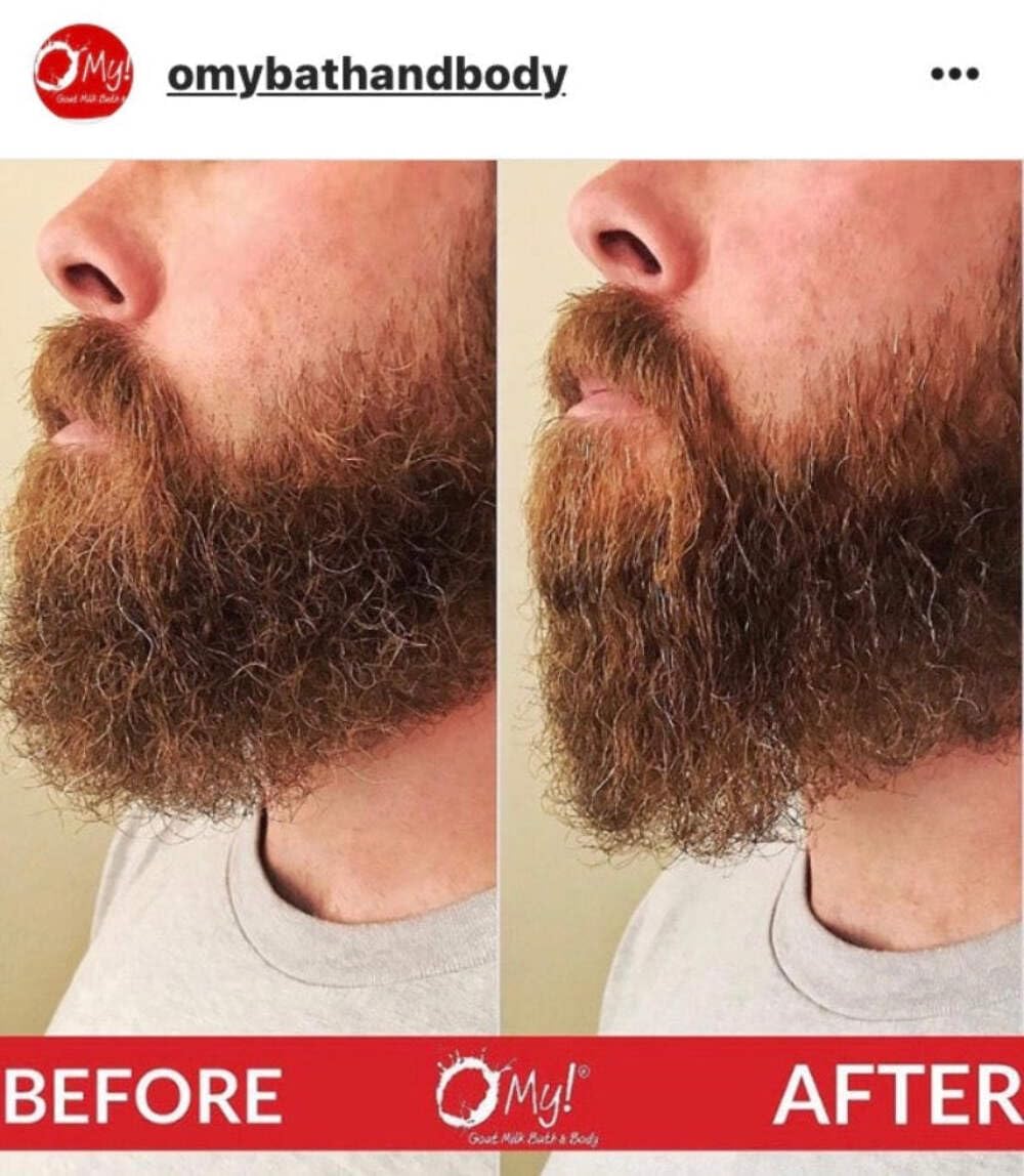 O My! Beard Oil - Unscented - Helps to Tame those Grizzly Whiskers by creating a moisture barrier for a strong, silky beard like no other! - Made Beauty and Personal Care O My!