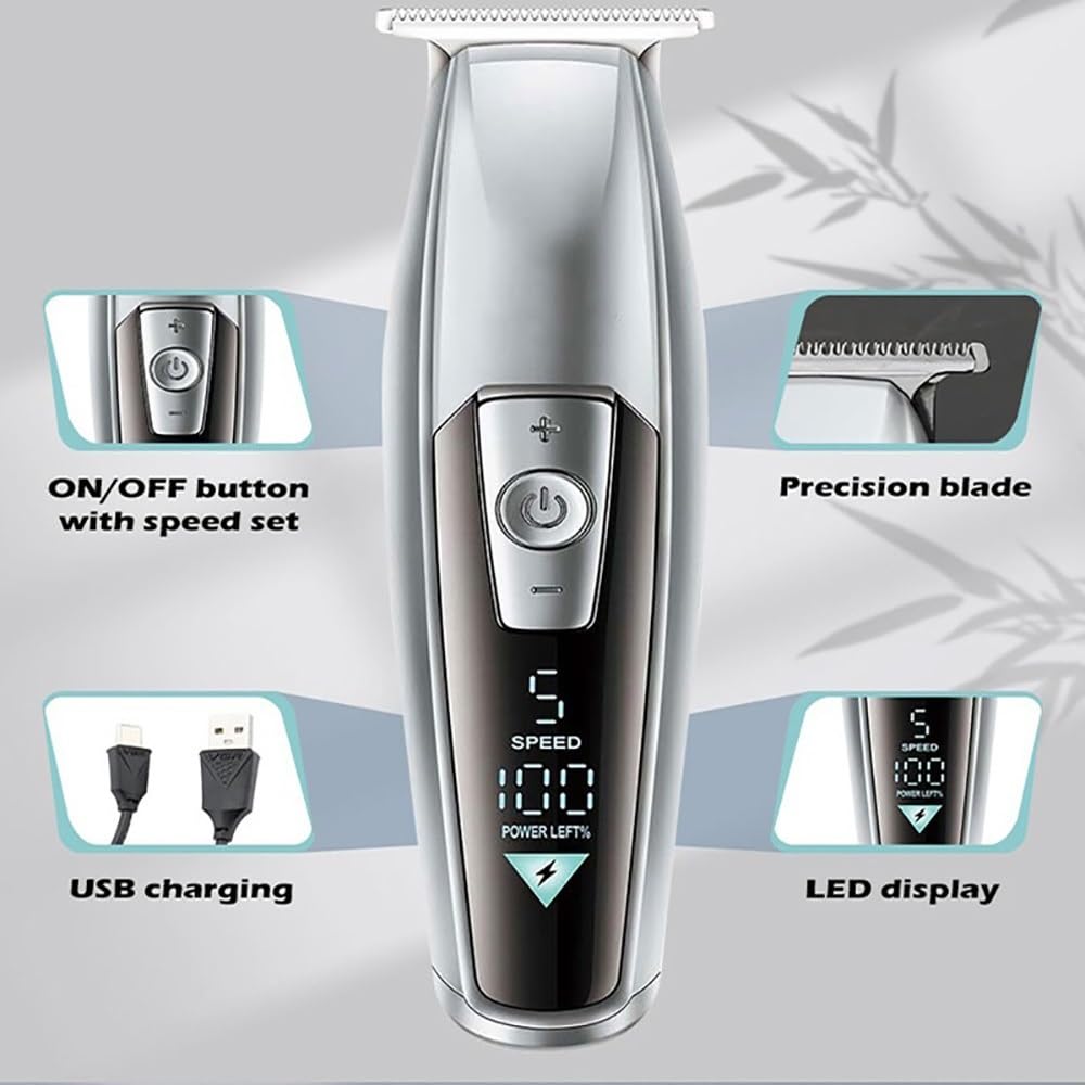 QDKVTNDJZ Hair Clippers for Men, Trimmer Electric Cutting Machine Barber Cordless Adjustable Haircut for Beauty and Personal Care QDKVTNDJZ