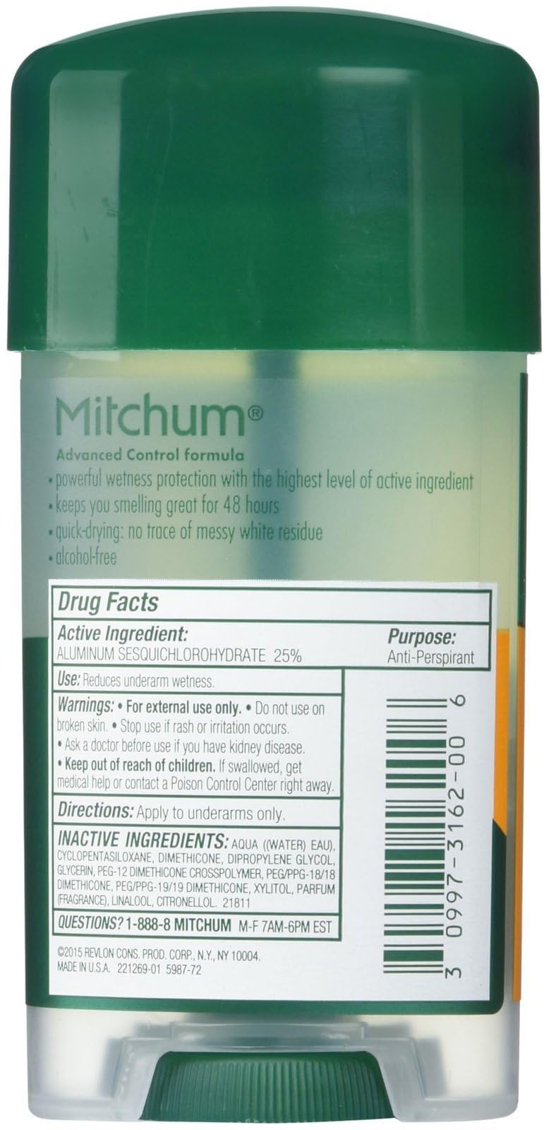 Mitchum Clear Gel Antiperspirant & Deodorant for Men, Super Sport - 2.25 oz - 2 pk Beauty and Personal Care Mitchum