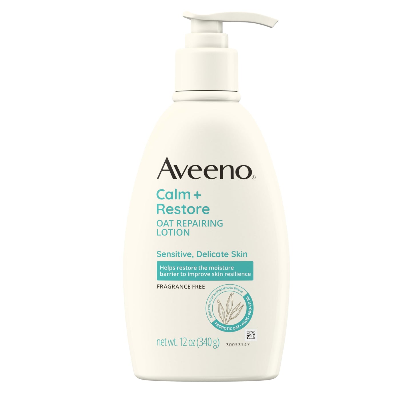 Aveeno Calm + Restore Oat Repairing Body Lotion for Sensitive Skin, Daily Moisturizer with Prebiotic Oat, Aloe & Pro-Vitamin B5, Fragrance Free Body Beauty & Personal Care Aveeno