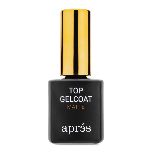 APRÉS Non-Wipe Matte Top Gel Coat - 15ml - Gel Nail Polish Soak Off Top Coat Matte Finish