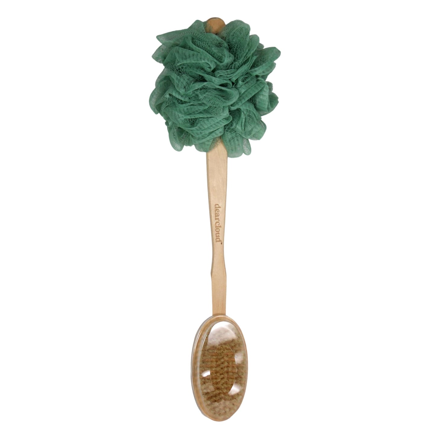 dearcloud Loofah Brush - Long Handle Shower Scrubber (Sage) Beauty and Personal Care dearcloud