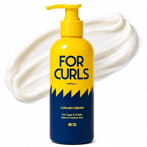 FOR CURLS Curl Cream for Curly & Wavy Hair | 8.4 oz | Anti-Frizz, Lightweight, Non-Crunchy | Sulfate & Paraben Free | Type 2-3 Hair Beauty & Personal Care For Hair