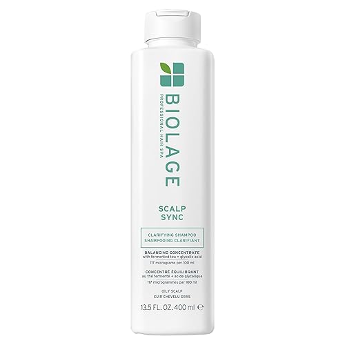 Biolage Scalp Sync Clarifying Shampoo - Residue & Buildup Remover, For Oily Scalp, Fermented Tea & Glycolic Acid, Vegan & Paraben-Free, 13.5 Fl Oz Beauty & Personal Care Biolage