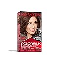 Revlon Colorsilk Beautiful Color Permanent Hair Color with 3D Gel Technology & Keratin, 100% Gray Coverage Hair Dye, 37 Dark Golden Brown Beauty & Personal Care REVLON