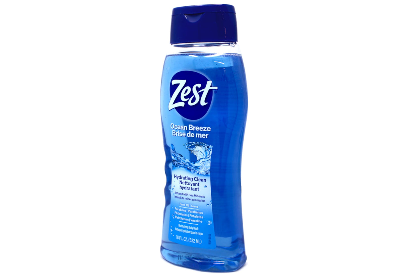 Zest Body Wash - Enriched with Sea Minerals - Invigorating Scent - Hydrating Body Soap - Suitable for All Skin Types - Ocean Breeze - 6 pc Beauty & Personal Care Zest