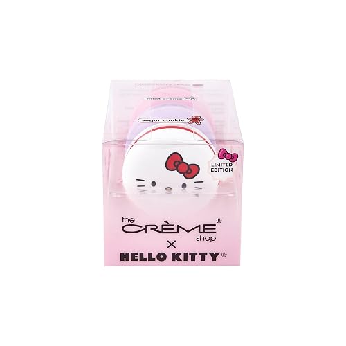 The Créme Shop x Hello Kitty Holiday Kisses Lip Balm Trio - Moisturizing Lip Balm for Dry Lips, Vitamin E and Shea Butter, Stocking Stuffers Beauty & Personal Care The Crème Shop