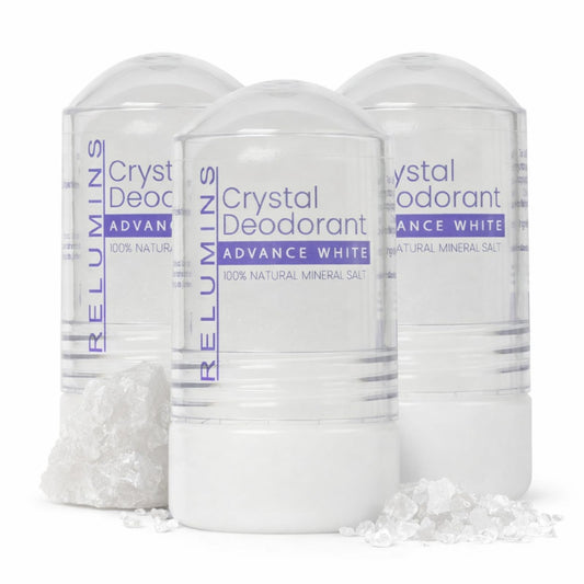 Relumins Crystal Deodorant, All-Natural Mineral Salt Roll-On, Non-Staining, Non-irritating, Aluminum-Free Deodorant with 24-Hour Odor Protection, Beauty and Personal Care Relumins
