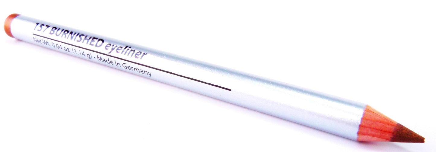 Pure Ziva Burnished Copper Red Gold Metallic Wood Eyeliner Pencil, HD Professional Eye Liner Smudge Proof Long Lasting Highly Pigmented No Animal Beauty & Personal Care Pure Ziva