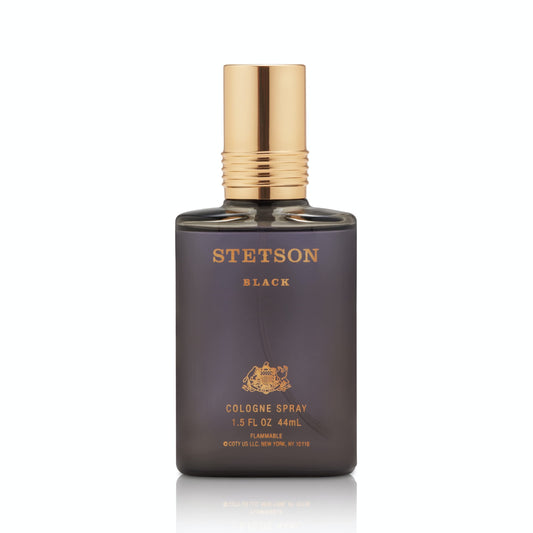 Stetson Black - Cologne for Men - Woody, Dark and Spicy Scent with Fragrance Notes of Sandalwood, Spices, and Suede - 1.5 Fl Oz Beauty & Personal Care Stetson