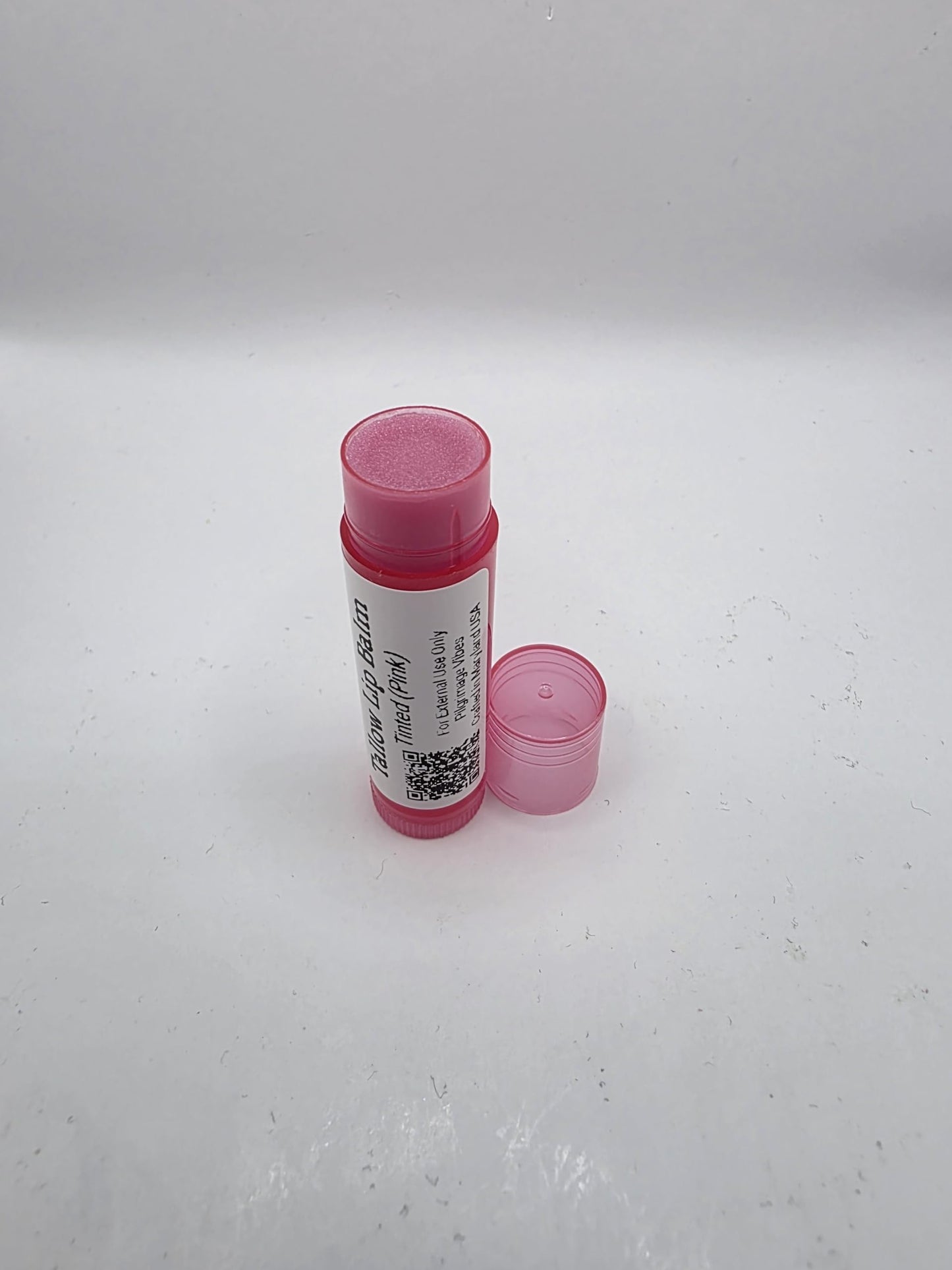 Pilgrimage Vibes Tallow Lip Balm with Nourishing Oils (Tinted Pink) Handmade Beauty and Personal Care Pilgrimage Vibes