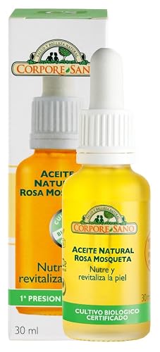 Corpore Sano Musk Rose Oil with Sweet Almonds Oil/Aceite de Rosa Mosqueta con Aceite de Almendras Dulces Nourishes & Revitilizes the Skin .Certified Beauty & Personal Care Corpore Sano