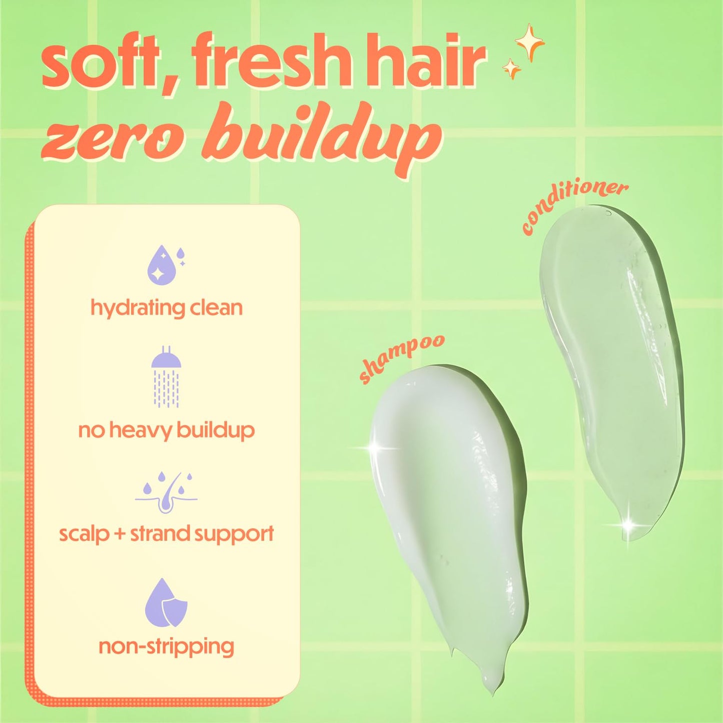 The Hair Toss Men & Women Shampoo And Conditioner Set 13.5floz/7floz - White Lily & Lemongrass - Formulated 4.5pH Moisturizing Paraben and Sulfate Beauty & Personal Care rdy basics