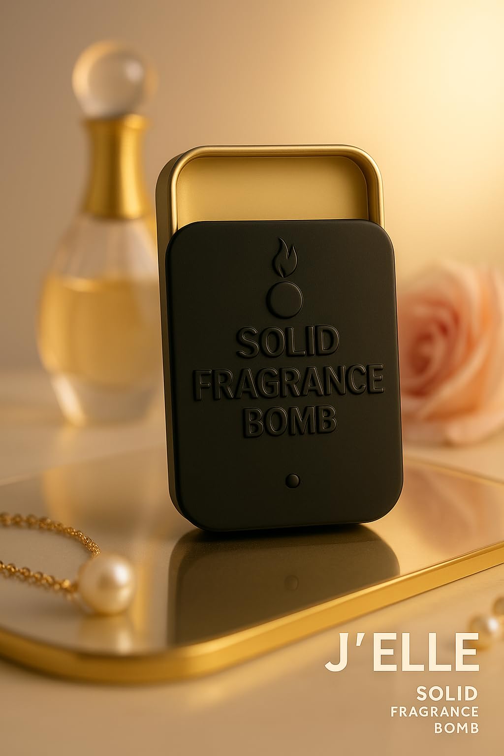 Solid Fragrance Bomb - Premium All-Natural Solid Cologne for Men & Women | Long-Lasting, TSA-Safe, Alcohol-Free, Halal, Handmade Travel Fragrance Balm Beauty & Personal Care Solid Fragrance Bomb