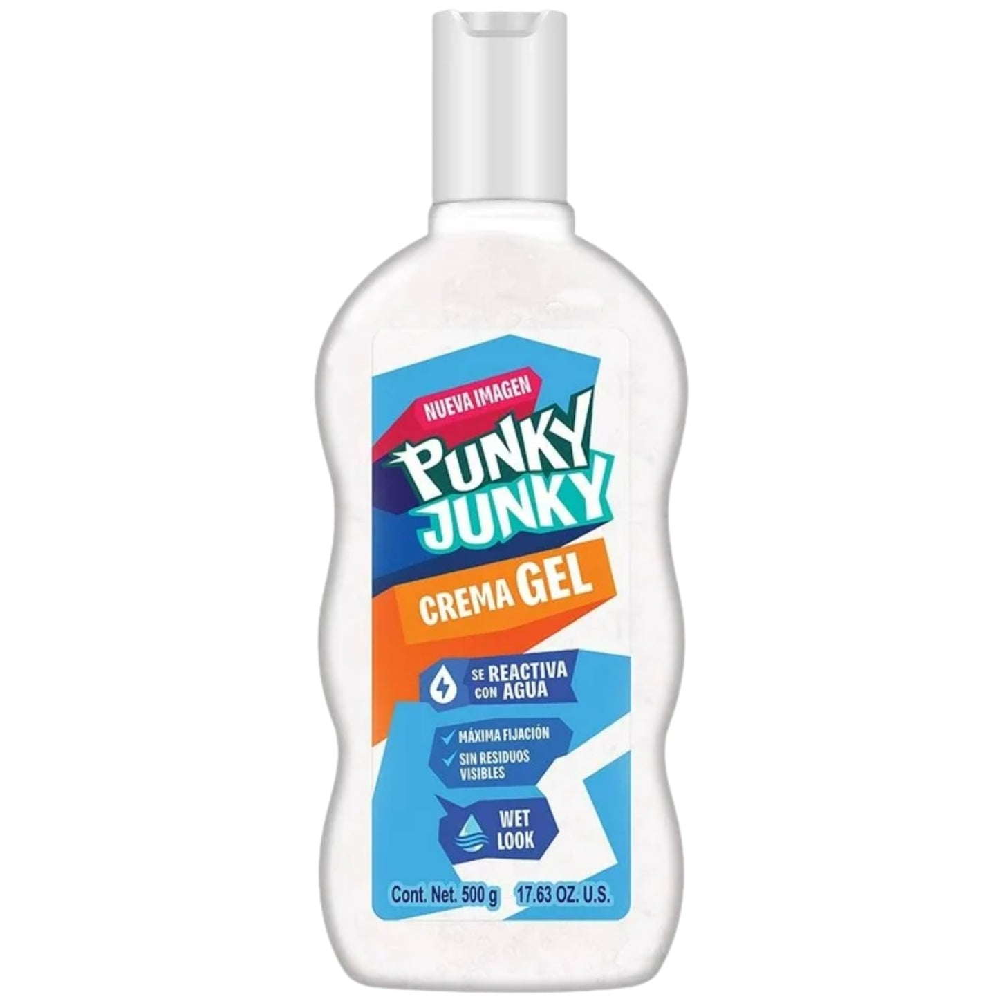 Punky Junky Maximum Hold Hair Gel White 17.63 Oz White Wax, Gel para Cabello de Hombre Beauty & Personal Care Tu Salud Plus
