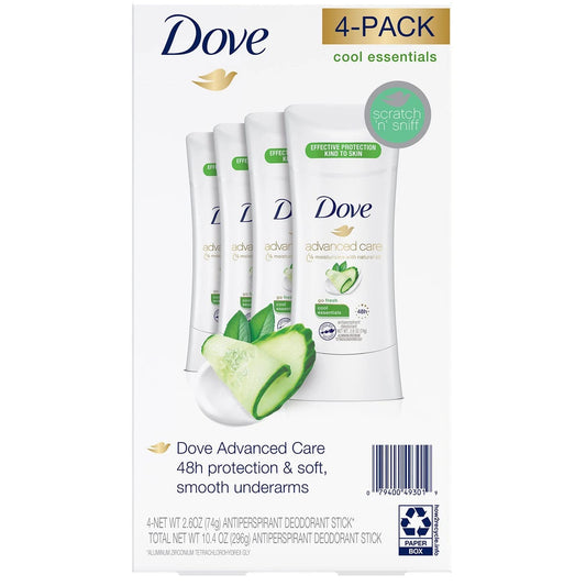 Dove Antiperspirant Deodorant Cool Essentials, 2.6 Ounce (Pack of 4) Beauty and Personal Care Dove
