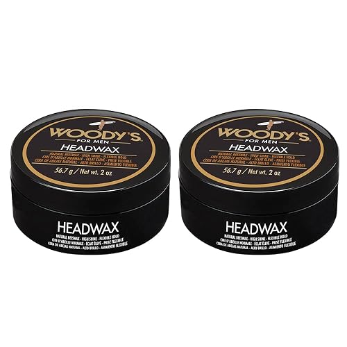Woody's Headwax Hair Styling Pomade for Men, Natural Beeswax, High Shine, Flexible Hold, Non-Sticky, Moldable Men’S Hair Wax for All Hair Types, 2 Oz Beauty & Personal Care Woody's