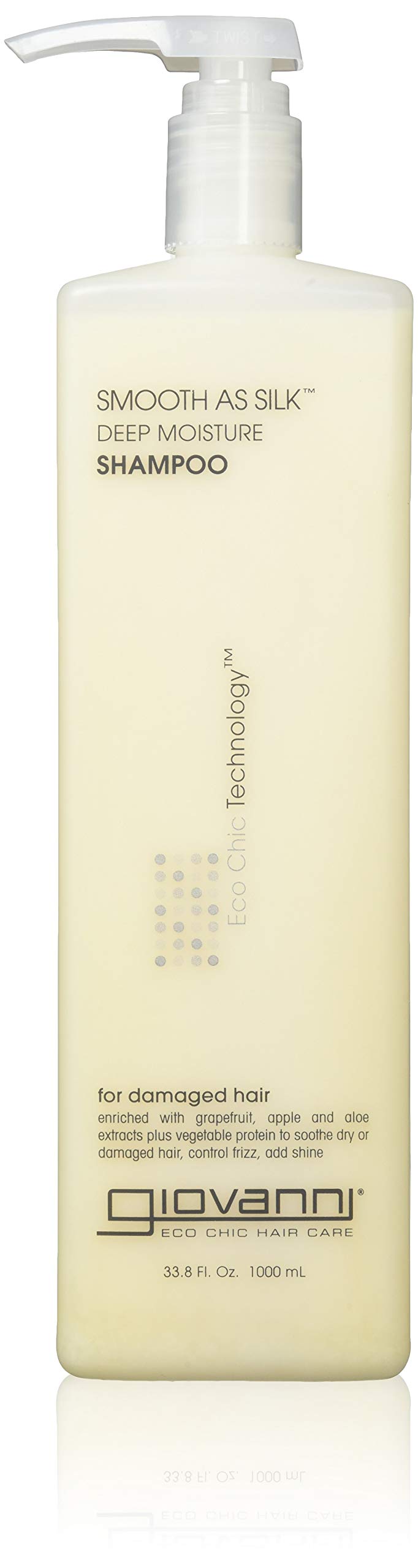 GIOVANNI COSMETICS- Eco Chic Smooth As Silk Shampoo- Deep Moisture For Damaged Hair (33.8 Fl. Ounce)
