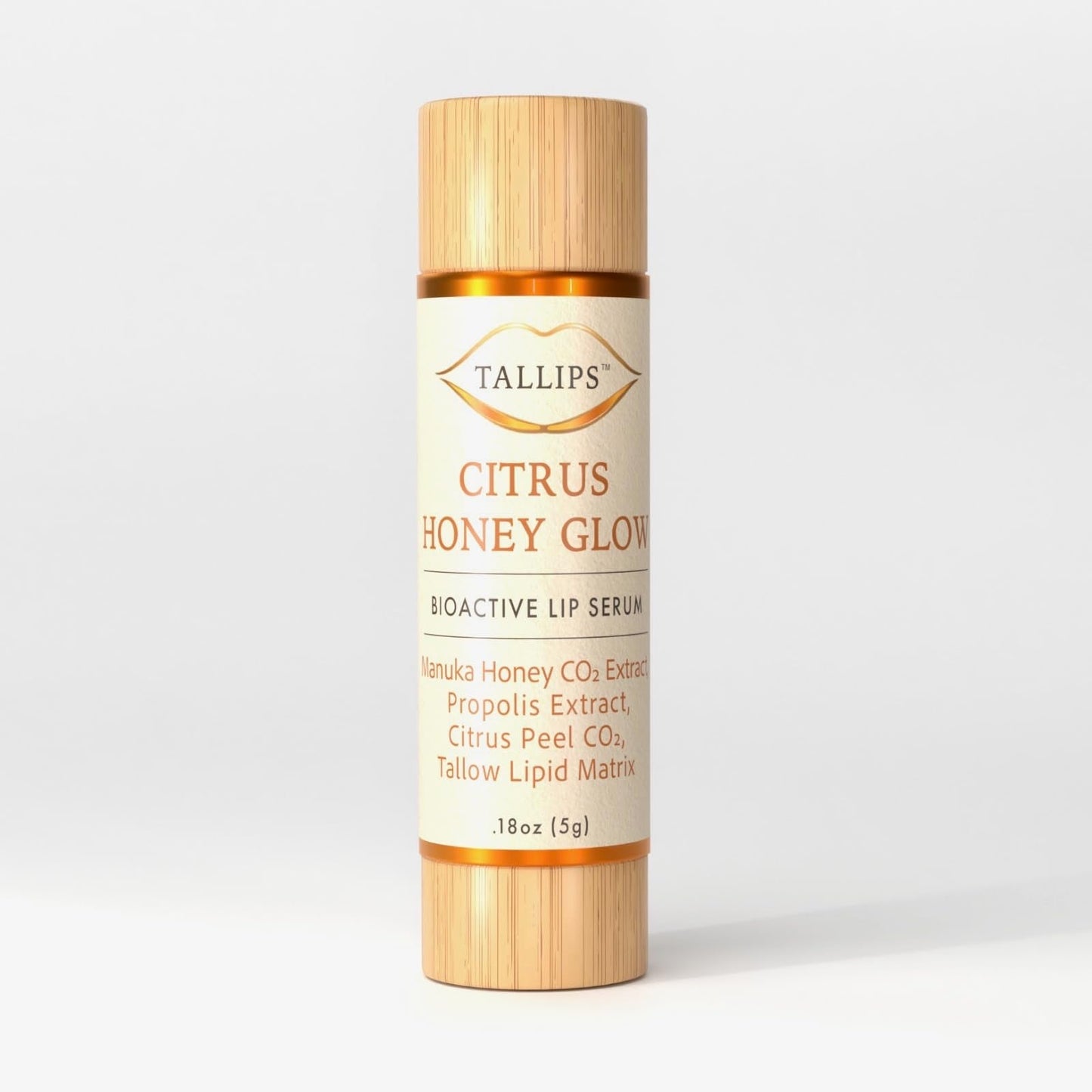 Tallow Lip Serum and moisturizer, Citrus Honey Glow flavor by Tallips Beauty and Personal Care Tallips