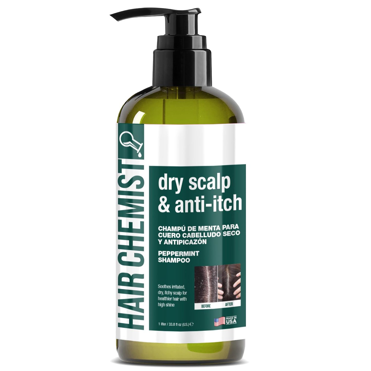 Hair Chemist Nourishing Dry Scalp & Anti-Itch Peppermint Shampoo 33.8 oz. & Conditioner 33.8 oz. 2-PC Gift Box Set - Hydrating Peppermint Shampoo Beauty & Personal Care Hair Chemist