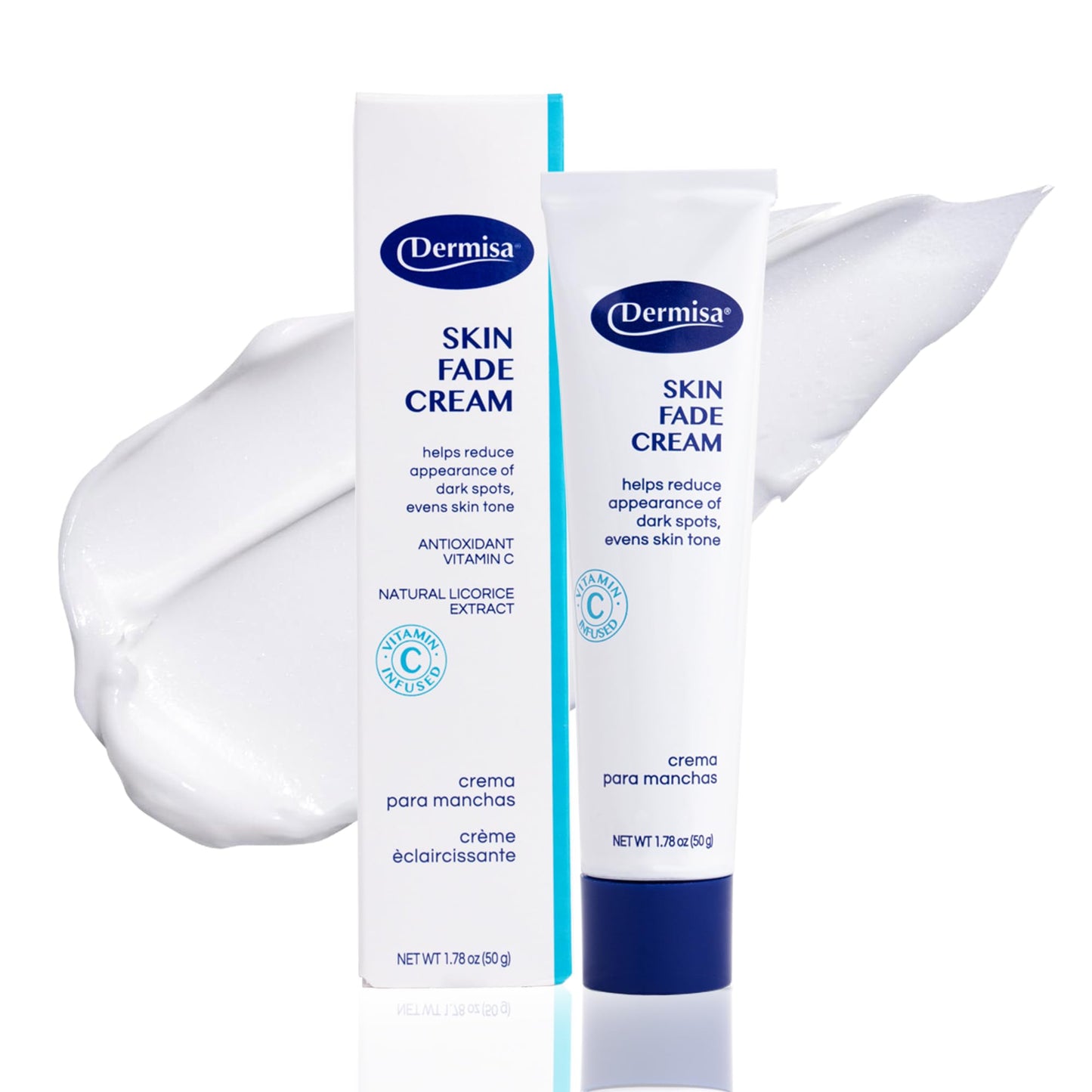 Dermisa Skin Fade Cream with Vitamin C, Licorice and Emblica - Dark Spot Corrector and Face Moisturizer for Sun Spots, Age Spots and Freckles - 1.78 Beauty & Personal Care Dermisa