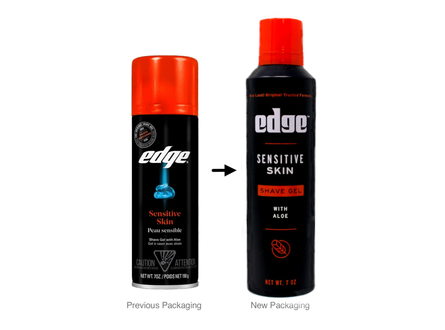 Edge Shave Gel Sensitive Skin 7 Oz (Pack of 12) Beauty and Personal Care Edge