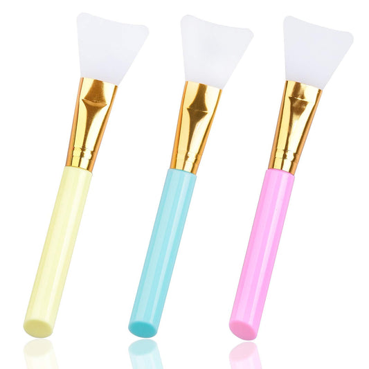 3 PCS Premium Silicone Face Mask Brush, AULLUA Mask Beauty Tool, Soft Silicone Facial Mud Mask Applicator Brush, Hairless Moisturizers, Body Lotion Beauty & Personal Care AULLUA