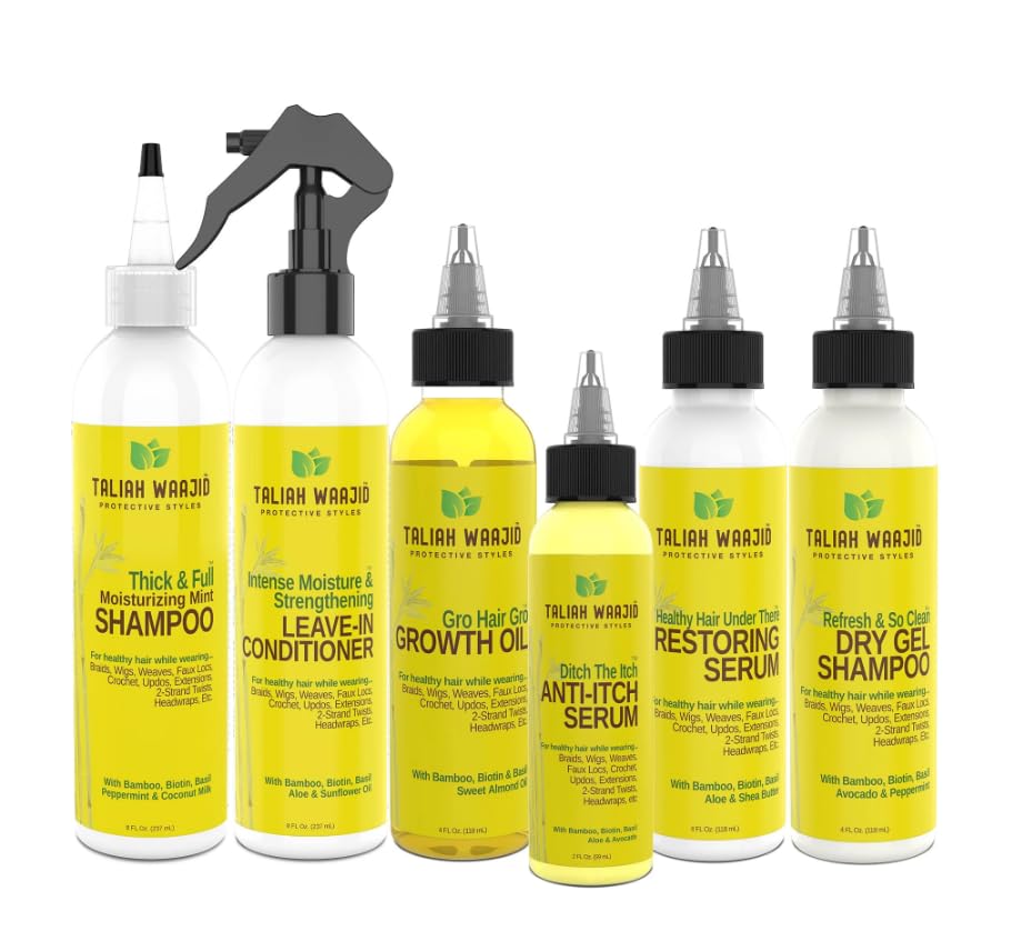 Taliah Waajid Protective Styles Regimen Care for Braids Hair Care (T016) (T100) (T040) (T024) (U104) (T104) Beauty & Personal Care Taliah Waajid black earth products
