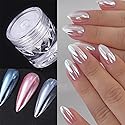 1 Box Nail Glitter Peacock Pearl Nail Powder Shimmer Glitter Wedding Bride Nail Design Rubbing Dust Mirror Effect Fairy Powder DIY Gradient Nail Art Beauty & Personal Care Bellecrey