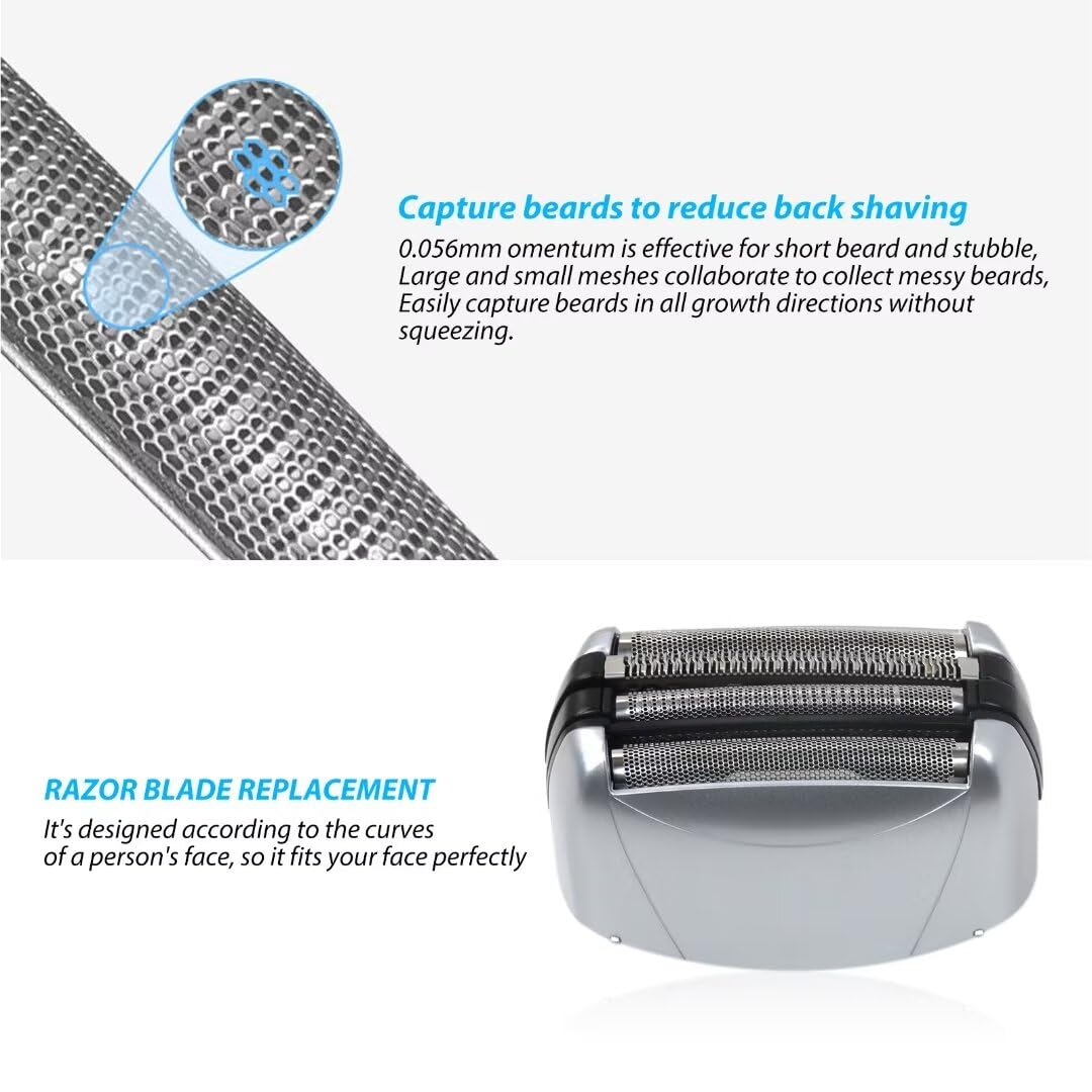 Colorpp Electric Beard Face Shaver Blade Replacement for Panasonic ARC4 4-Blade Shaver ES-LA63AA, ES-LA63-S(Inner Blade + WEX9025PC Outer Foil Set) Beauty and Personal Care Colorpp