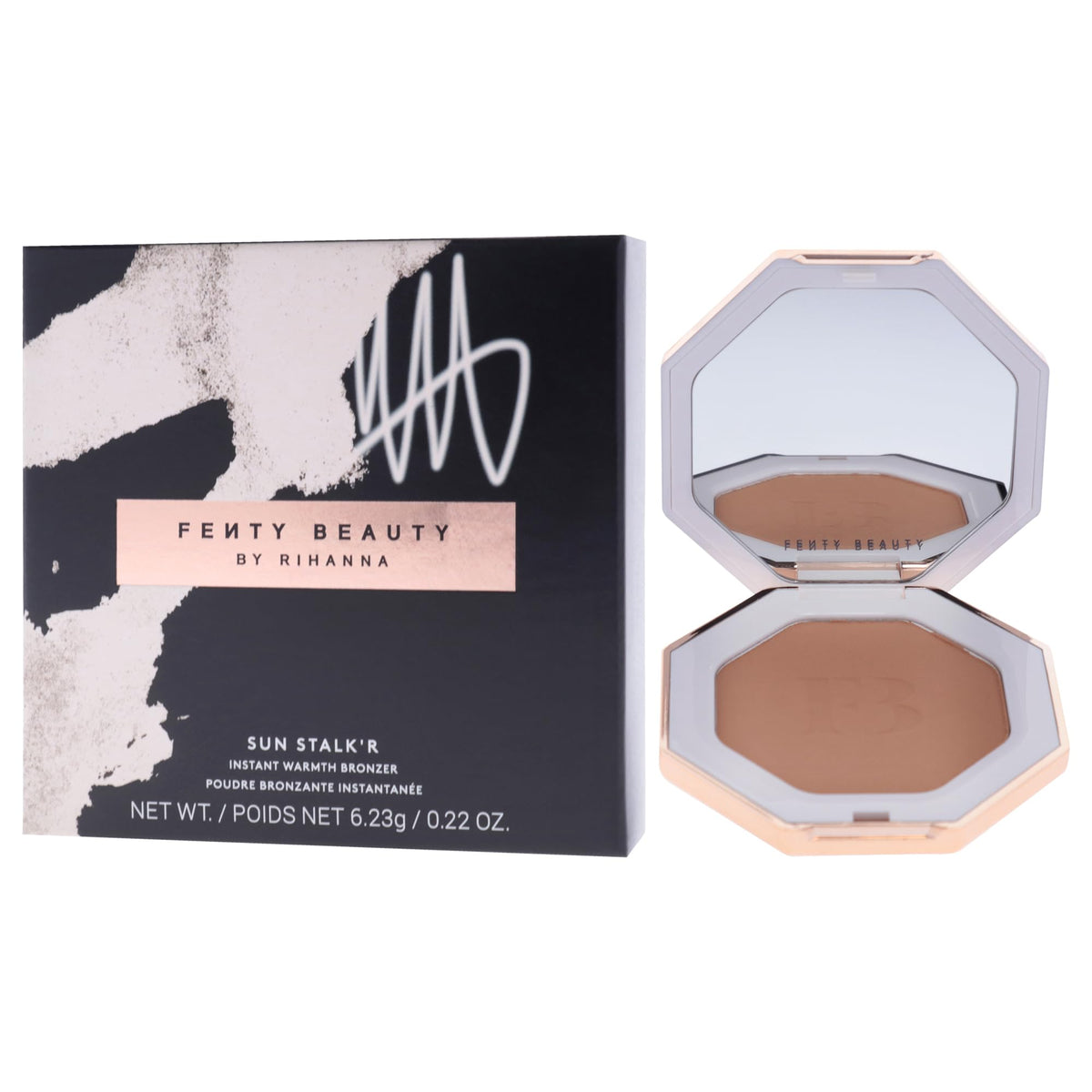 Sun Stalkr Instant Warmth Bronzer - 03 Private Island by Fenty Beauty for Women - 0.22 oz Bronzer