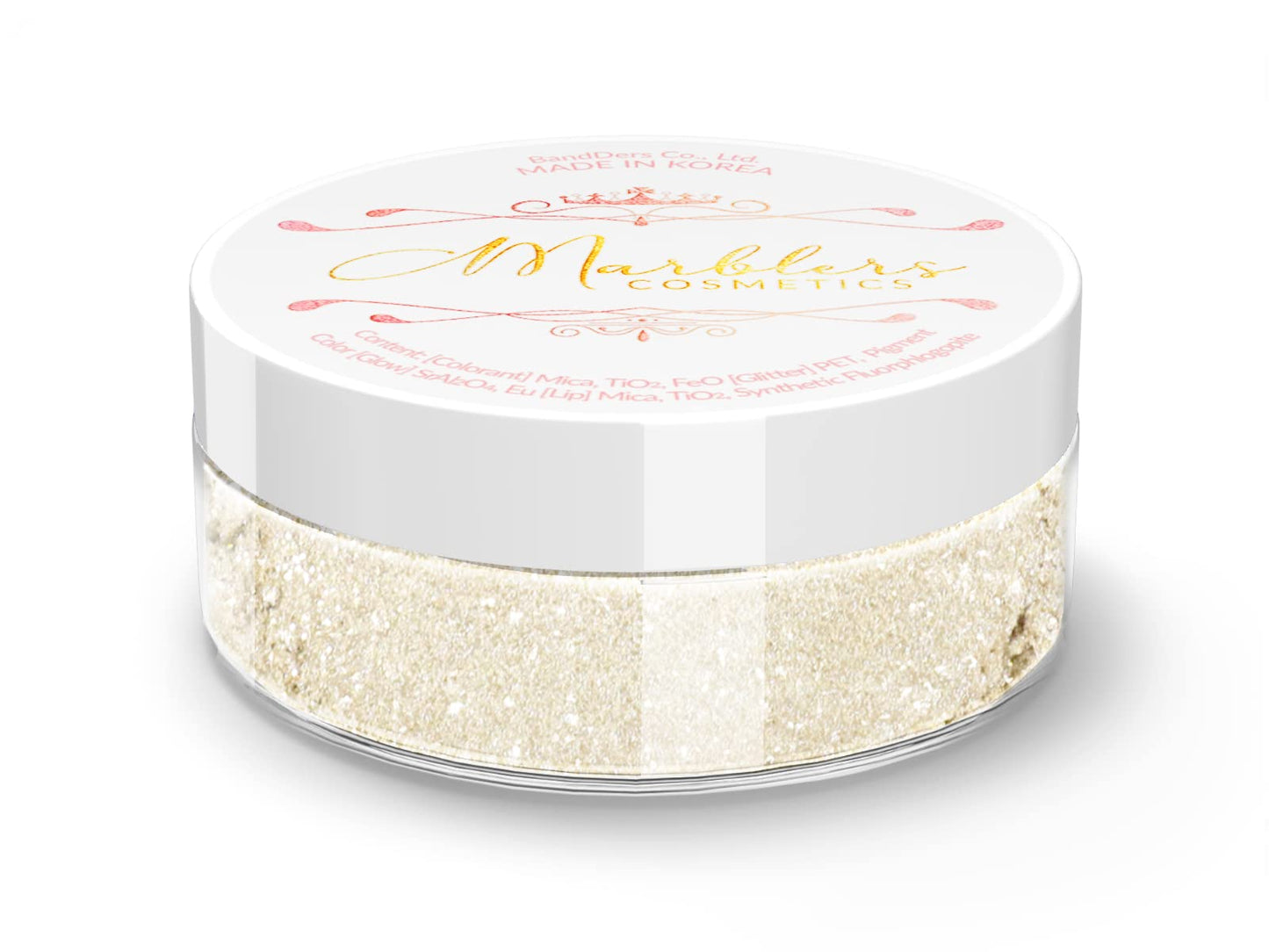 MARBLERS Glitter Mica Powder [Silky Linen] 0.14oz (4g) | Glitter Mica | Highly Pigmented | Non-Toxic, Vegan, Cruelty-Free | Eyeshadow, Body Butter Beauty & Personal Care MARBLERS