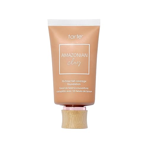 tarte Amazonian clay 16-hour Full Size coverage foundation - Matte Finish Foundation, Vitamin E for Hydration & Smooth Looking Skin, Vegan Beauty & Personal Care tarte