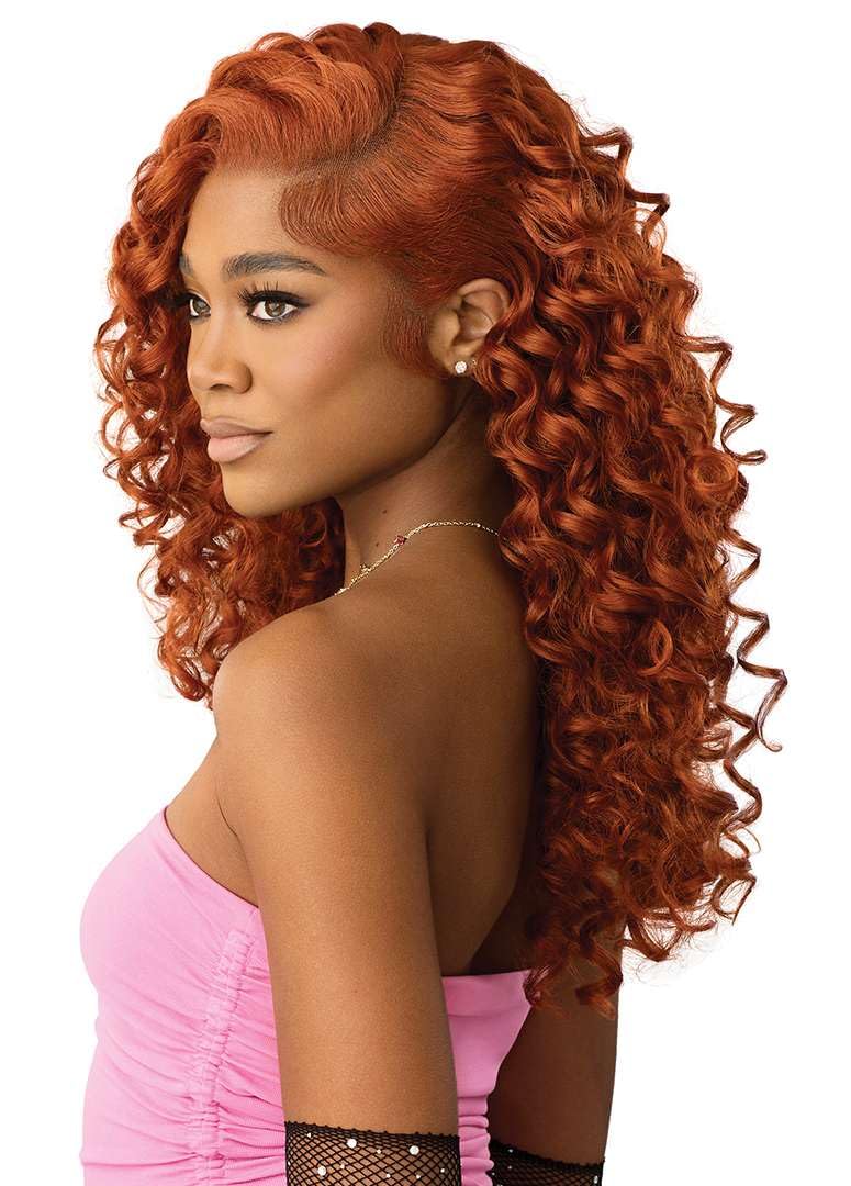 Outre Lace Front Wig -Perfect Hair Line 13X6 - True Frontal Peak Edge 707 (JET BLACK 1)