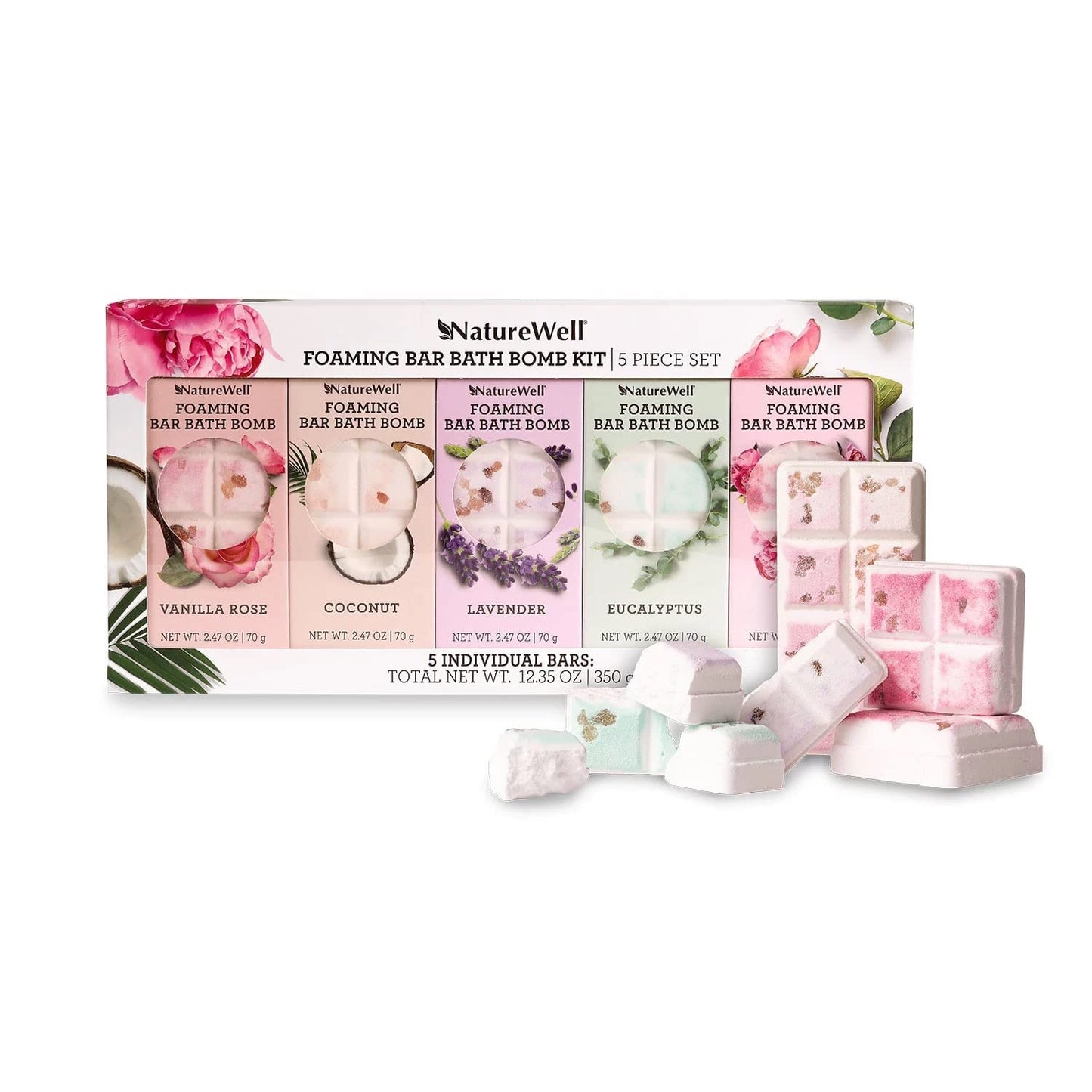 NatureWell Foaming Bath Bomb Kit, 5 Pack, 12.35 Ounces Beauty & Personal Care NATURE WELL