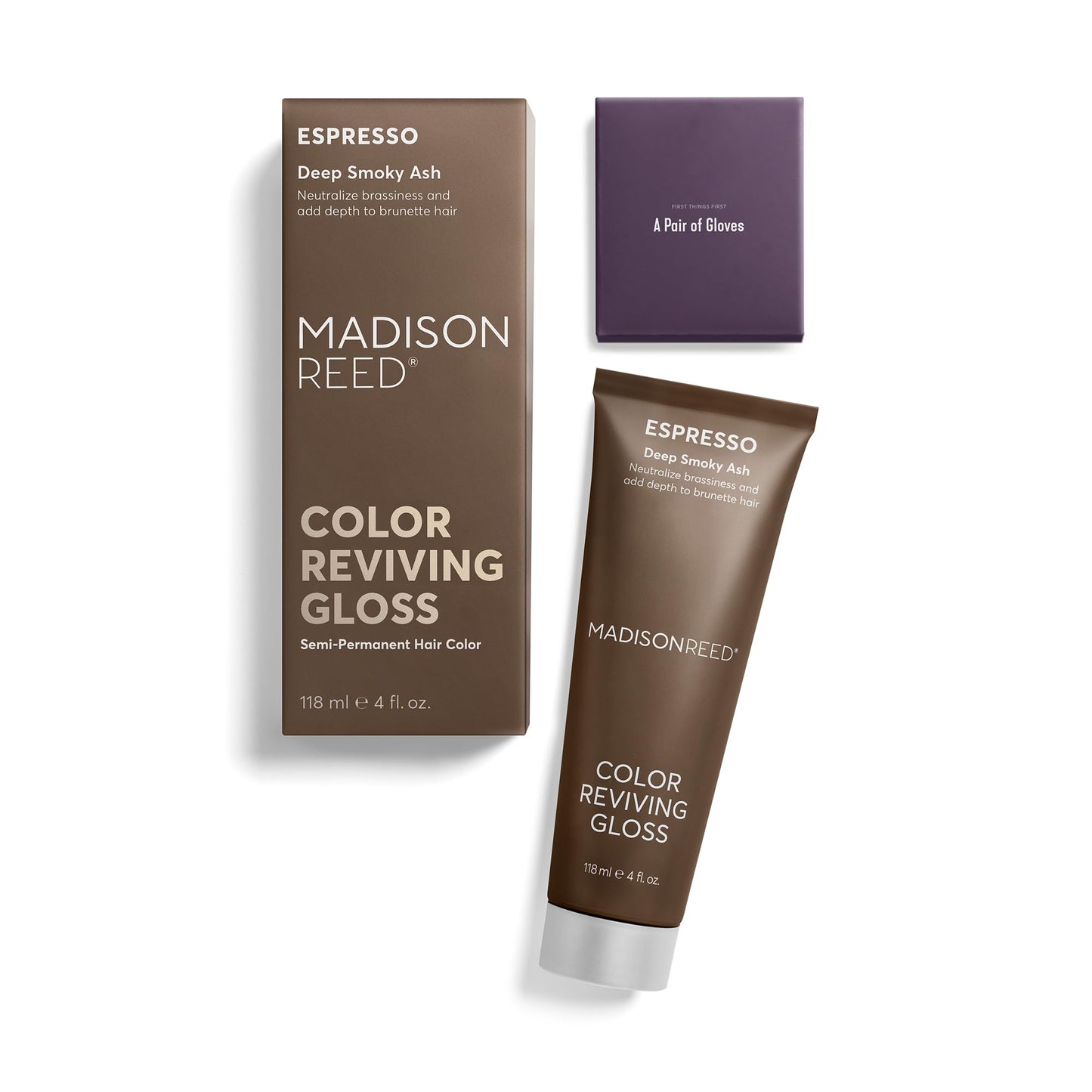 Madison Reed Color Reviving Gloss - Espresso Brown | Semi-Permanent Toning Gloss for Brunette Hair, Neutralizes Brassiness & Red Tones, Boosts Shine Beauty & Personal Care Madison Reed