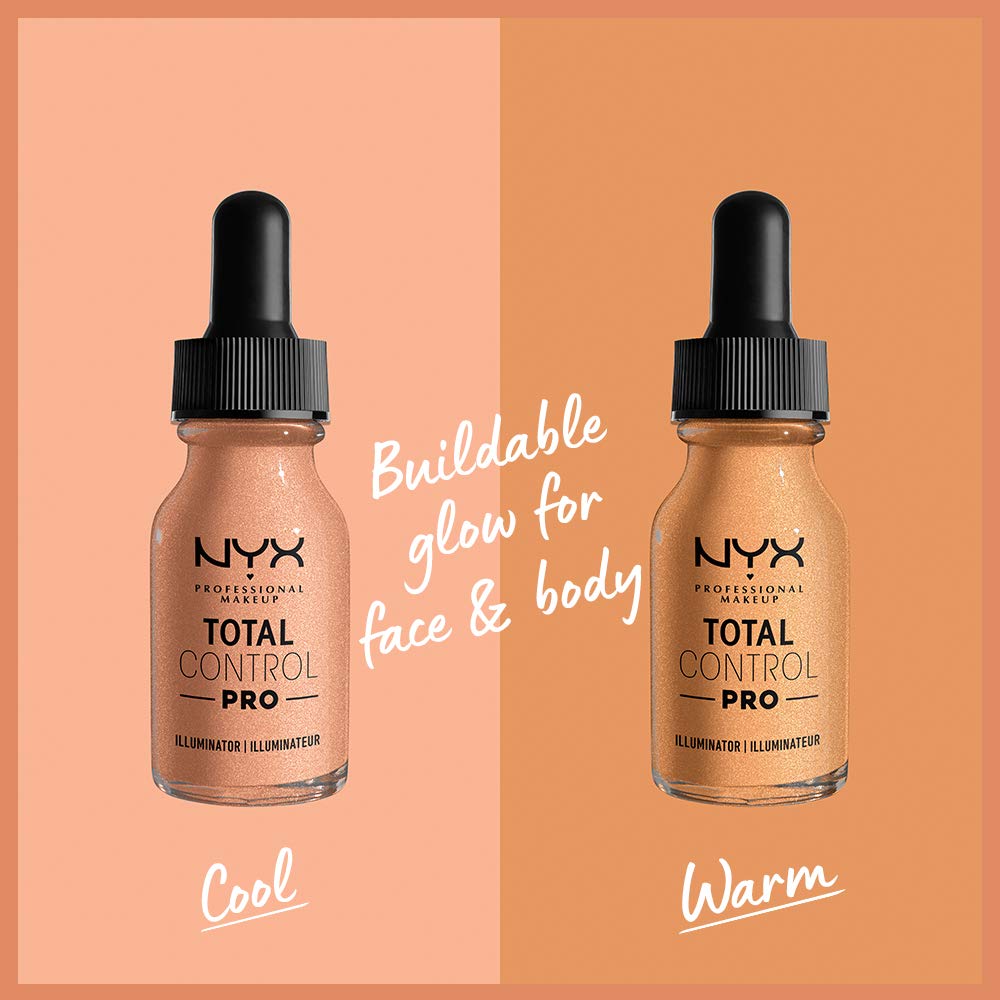 NYX PROFESSIONAL MAKEUP Total Control Pro Drop Foundation Illuminator, Warm Beauty & Personal Care NYX PROFESSIONAL MAKEUP