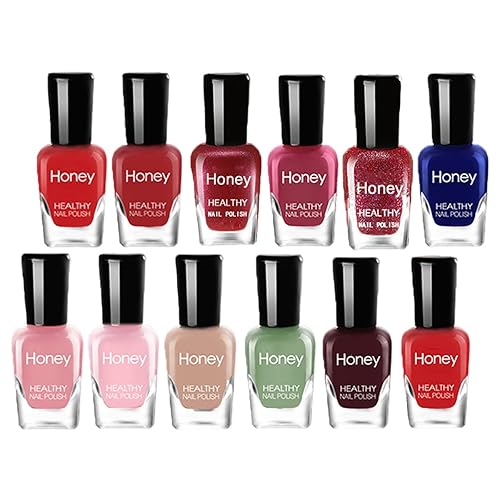 Tophany Non Toxic Nail Polish Set, Easy Peel Off and Fast Dry Nail Polish Set for Pack, Eco Friendly and Organic Water Based Nail Polish Beauty & Personal Care Tophany