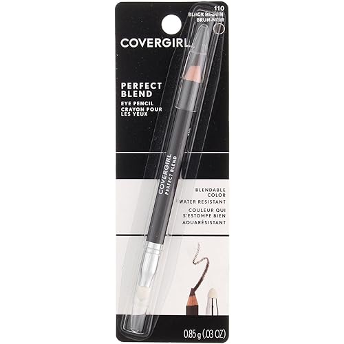 CoverGirl Perfect Blend Eye Pencil, Black Brown [110] 0.03 oz (Pack of 4) Beauty & Personal Care COVERGIRL