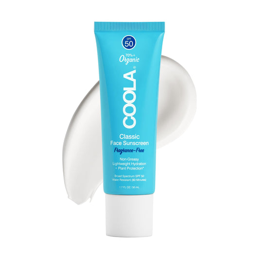 COOLA Organic Face Sunscreen SPF 50 Sunblock Lotion, Dermatologist Tested Skin Care for Daily Protection, Vegan and Gluten Free, Fragrance Free, 1.7 Beauty & Personal Care COOLA