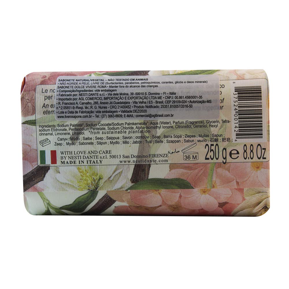 Nesti Dante Nesti dante dolce vivere fine natural soap - roma - olenander in bloom, muscat and fig, 8.8oz, 8.8 Ounce Beauty & Personal Care Nesti Dante