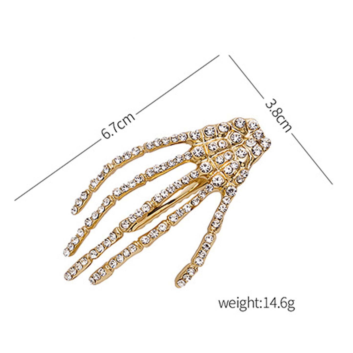 4Pcs Halloween Skeleton Hands Hair Barrettes,Halloween Hair Clips for Women Girls,Rhinestone Skull Hand Hair Clip Hairpin,Zombie Punk Rock Hair Beauty & Personal Care ASIJUNTYECHO