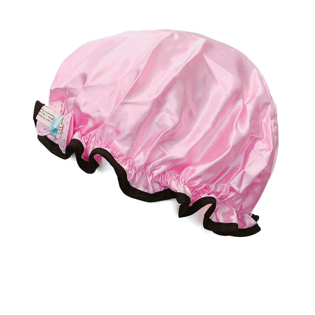 Wrapables® Fun and Novelty Double Layer Waterproof Shower Caps for Kids (Set of 2), Precious Bow Beauty and Personal Care Wrapables