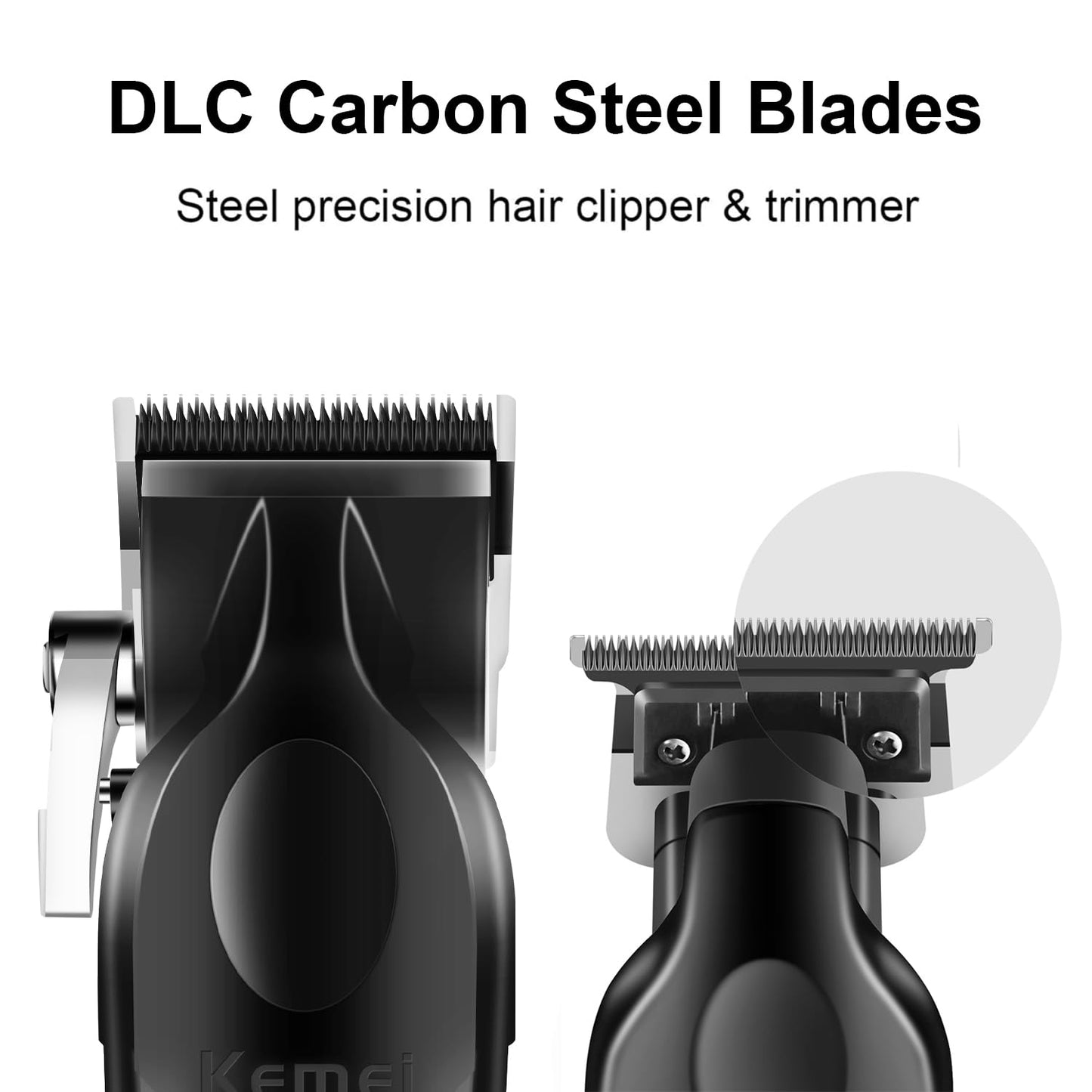 KEMEI Professional Hair Clipper, Hair Trimmer, Beard Shaver Set for Men, Electric Cordless Barber Clipper Beard Trimmer, Rechargeable Fade Clipper Beauty and Personal Care KEMEI