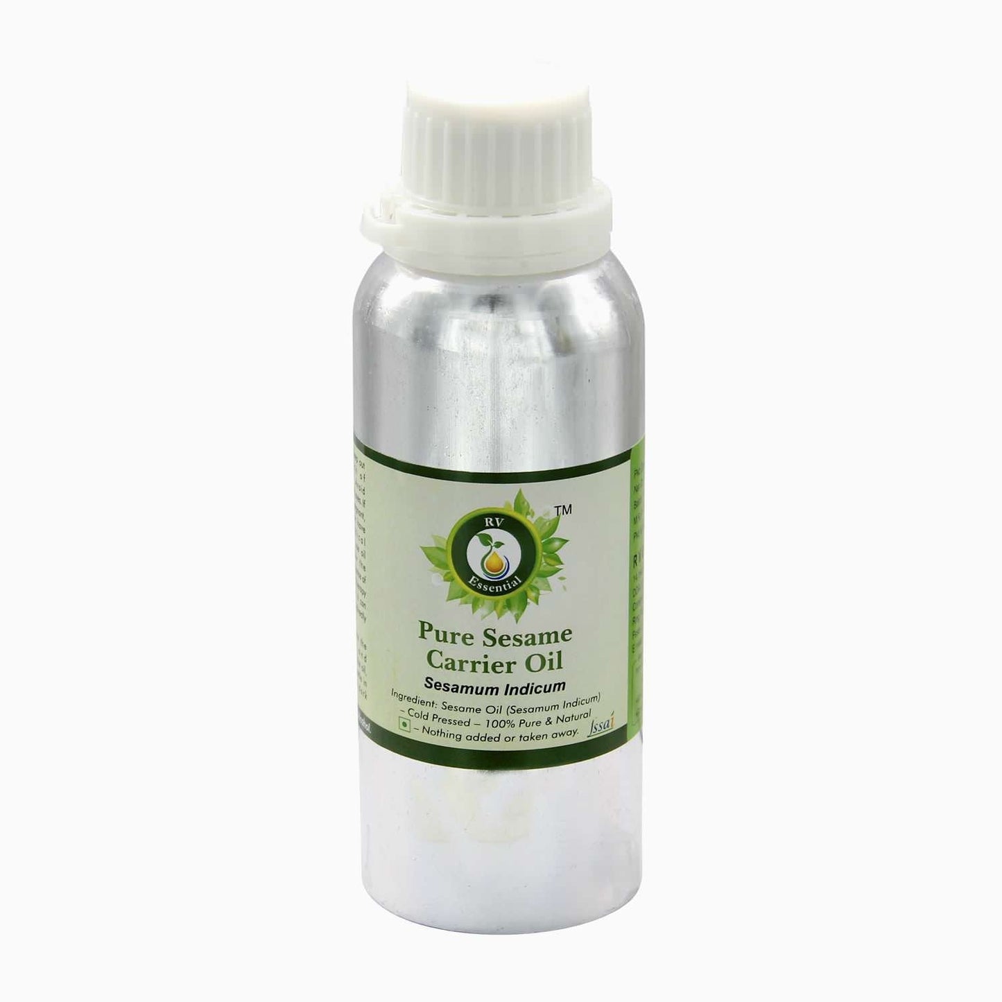 R V Essential Pure Sesame Carrier Oil 1250ml (42oz)- Sesamum Indicum (100% Pure and Natural Cold Pressed) Beauty and Personal Care R V Essential