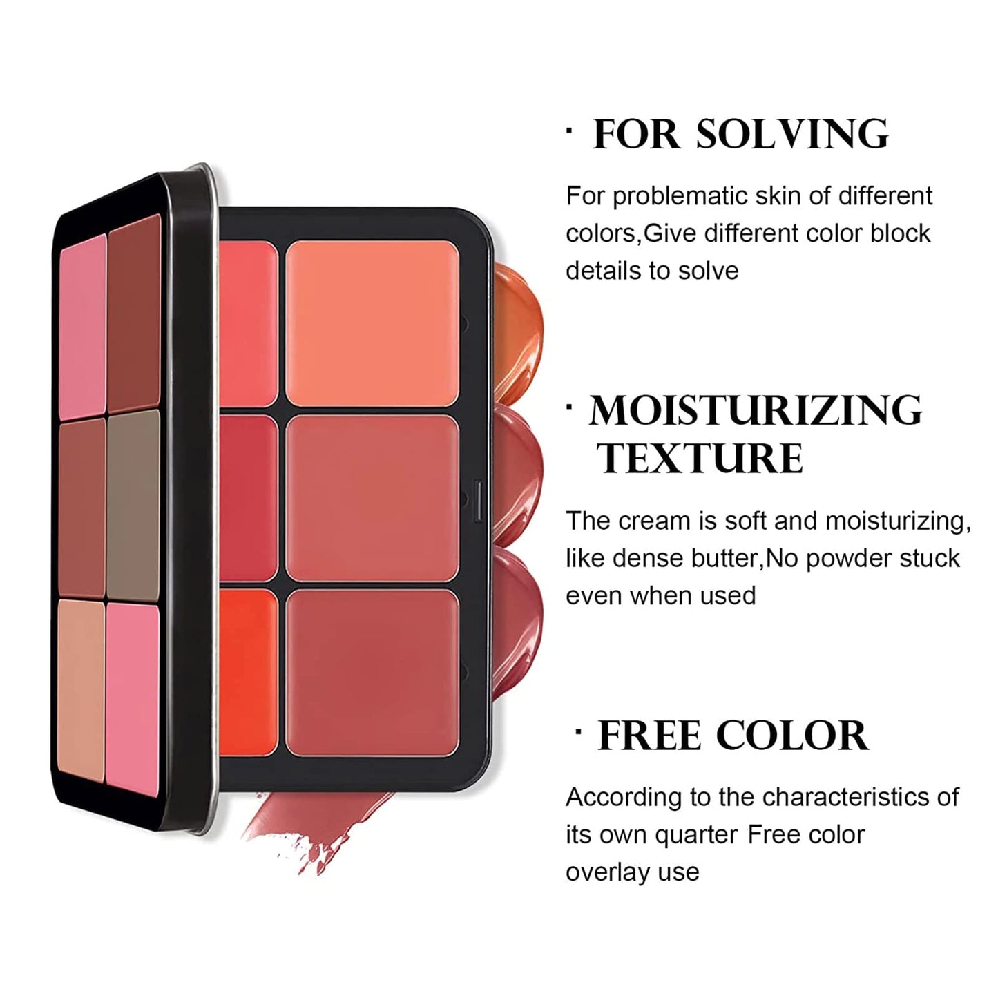 12 Colors Blush Palette,Highlighter Blush Powder Makeup,Long-Wearing,Smudge Proof,Natural-Looking,Blendable Cruelty-Free Matte Finish,Contour Beauty & Personal Care SURORAIN