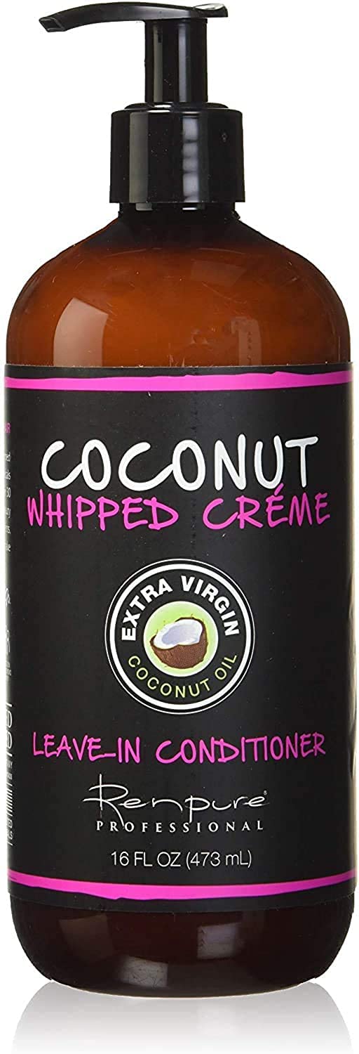 RENPURE Coconut Whipped Creme Leave-In Conditioner, Basic, Fragrance, 16 Fl Oz Beauty & Personal Care RENPURE